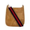 Bags AHDORNED | Dune Vegan Messenger + Navy-Red-Multi Stripe Strap