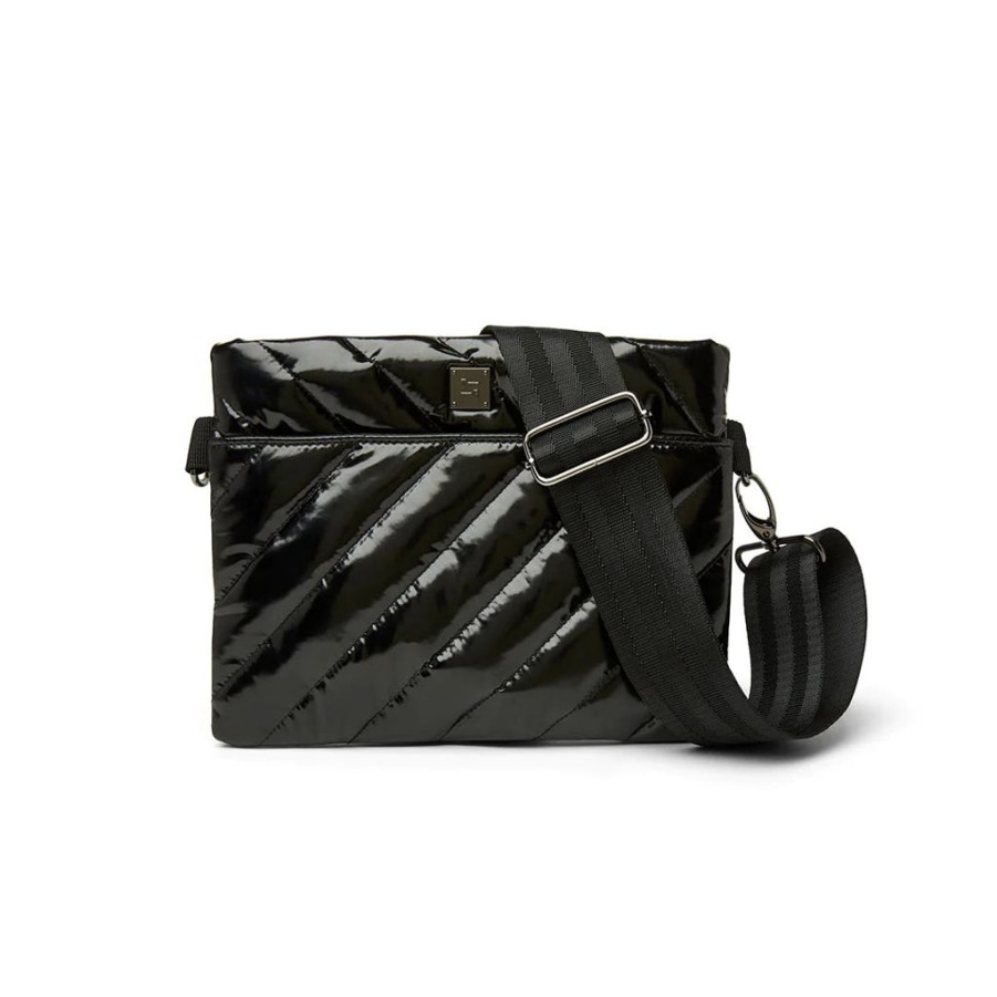 Bags Think Royln | Diagonal Bum Bag 2.0 | Black Volterra Medium Crossbody / Belt Bag