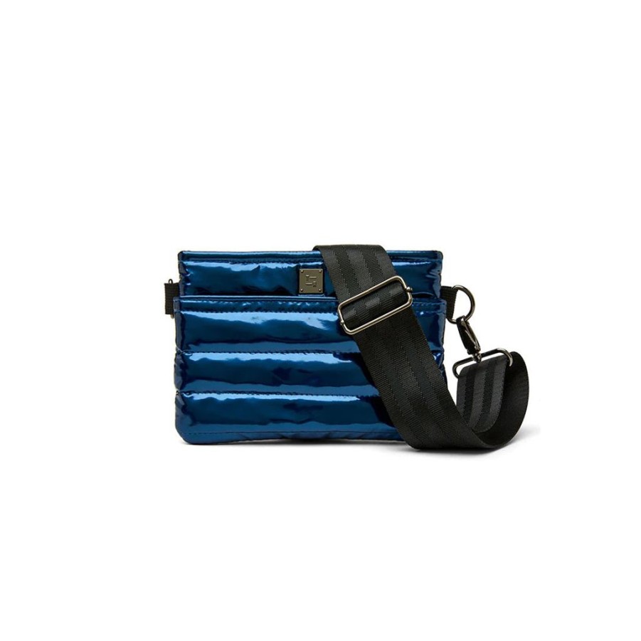 Bags Think Royln | Bum Bag | Glossy Navy Patent Crossbody / Belt Bag