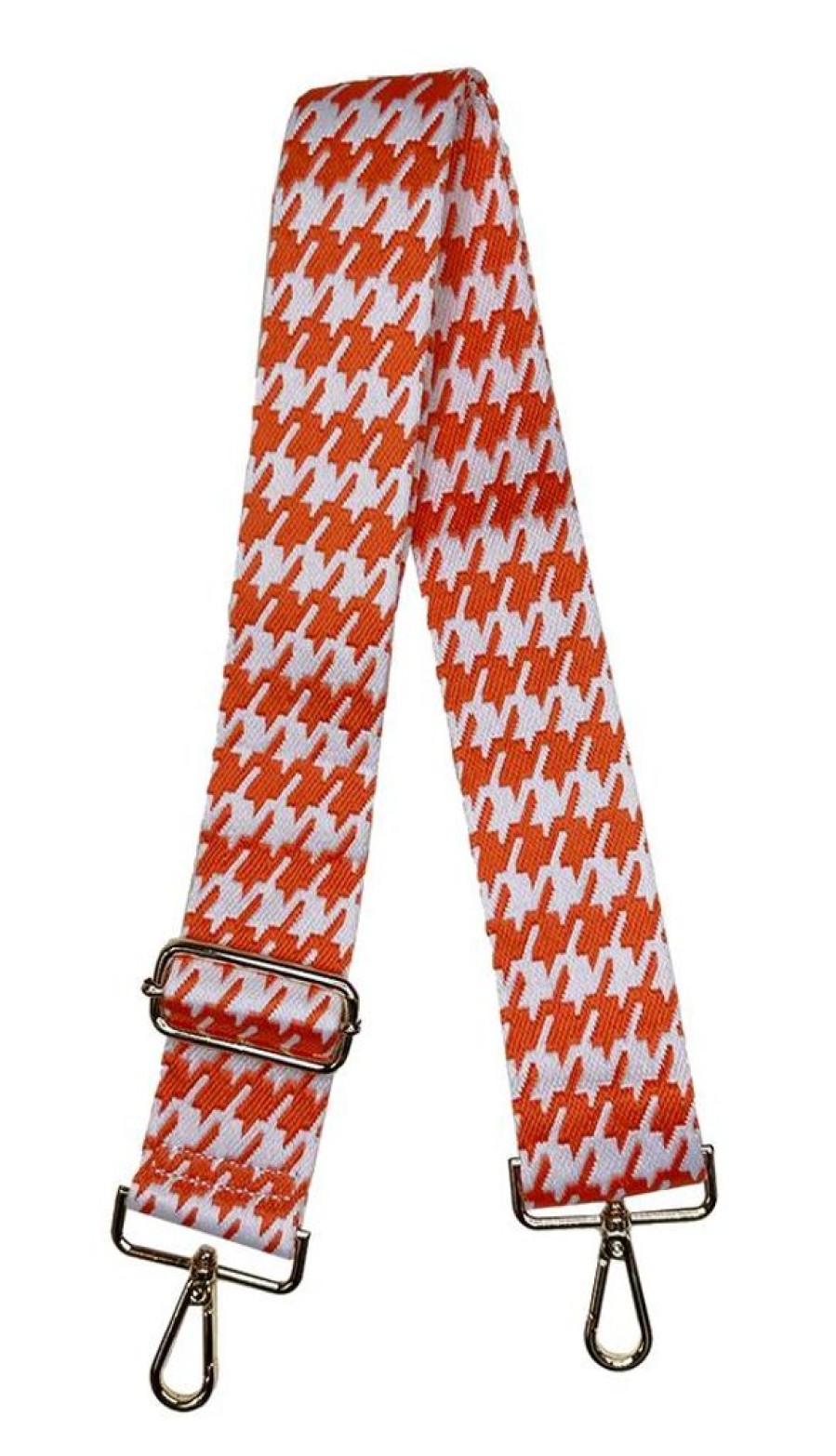 Bags AHDORNED | Orange-White | Houndstooth Crossbody Strap (Final Sale)