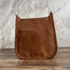 Bags AHDORNED | Chocolate Microsuede Crossbody | No Strap