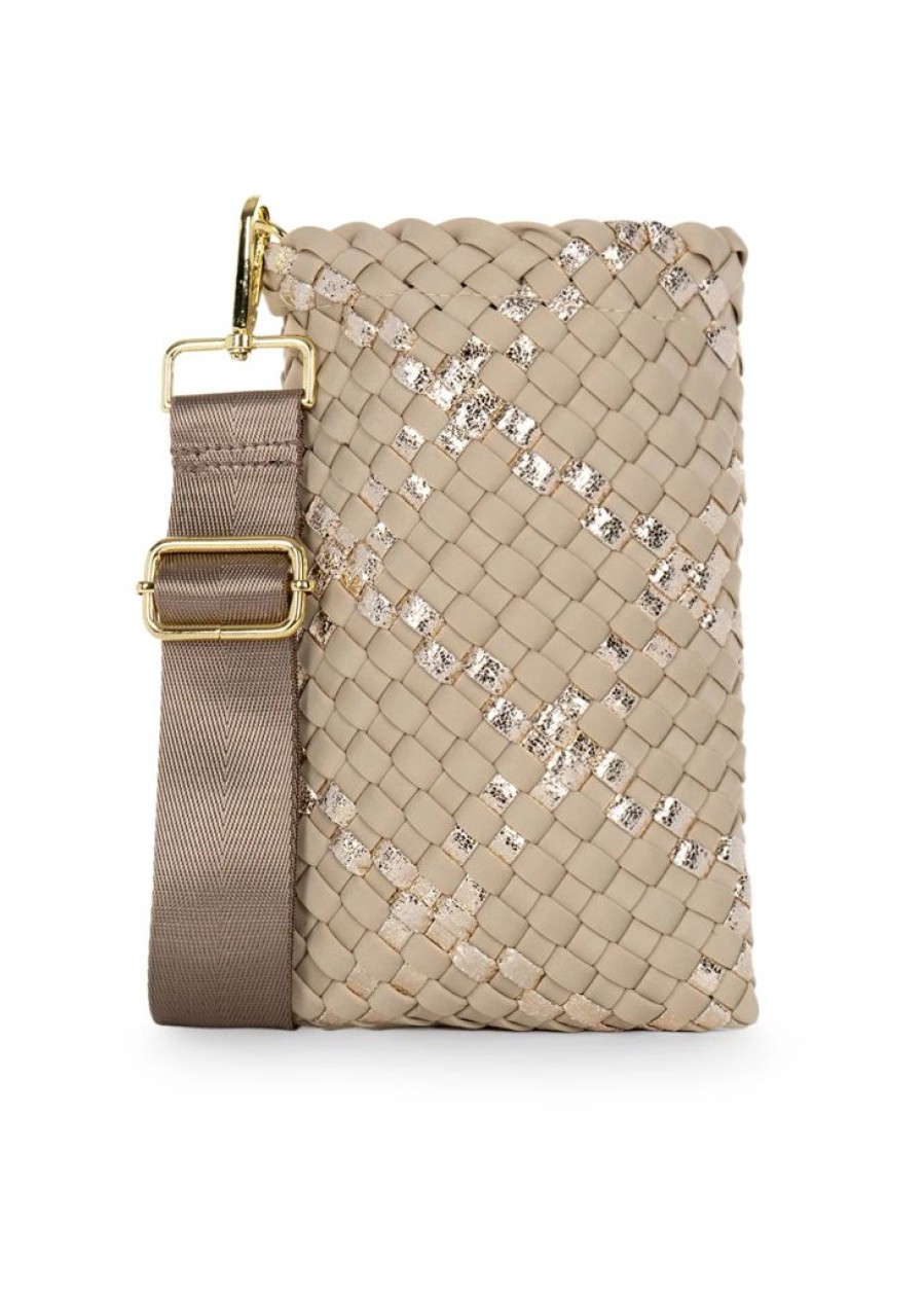 Bags Haute Shore | Shay Buff | Woven Cellphone Crossbody (Final Sale)