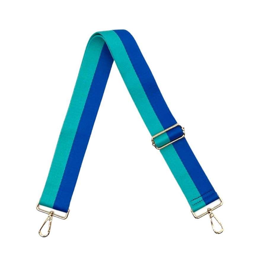 Bags AHDORNED | Royal-Teal | Two Stripe Crossbody Strap