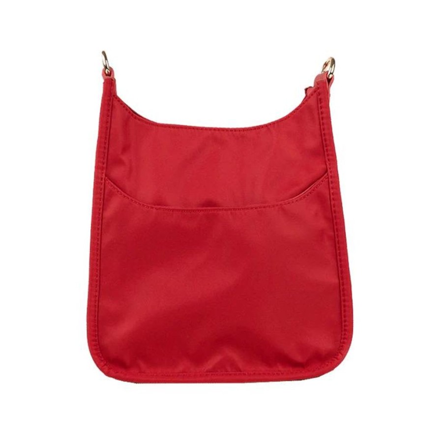 Bags AHDORNED | Red Mini Nylon Messenger Bag | No Strap