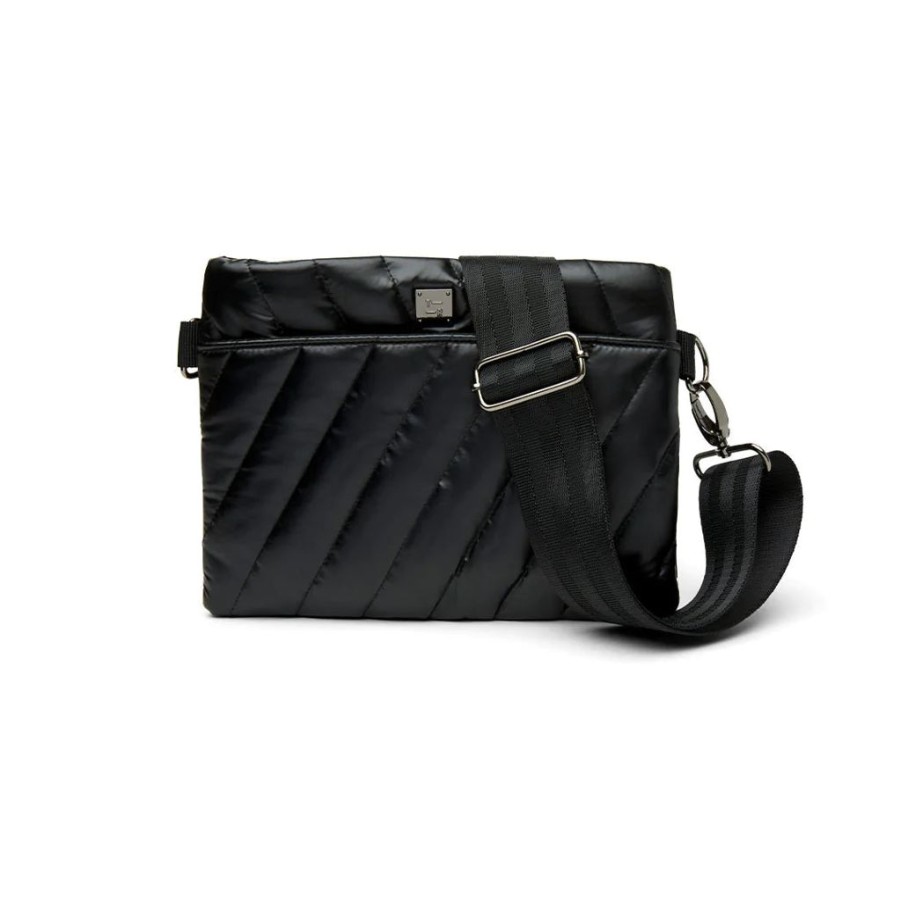 Bags Think Royln | Diagonal Bum Bag 2.0 | Pearl Black Medium Crossbody / Belt Bag