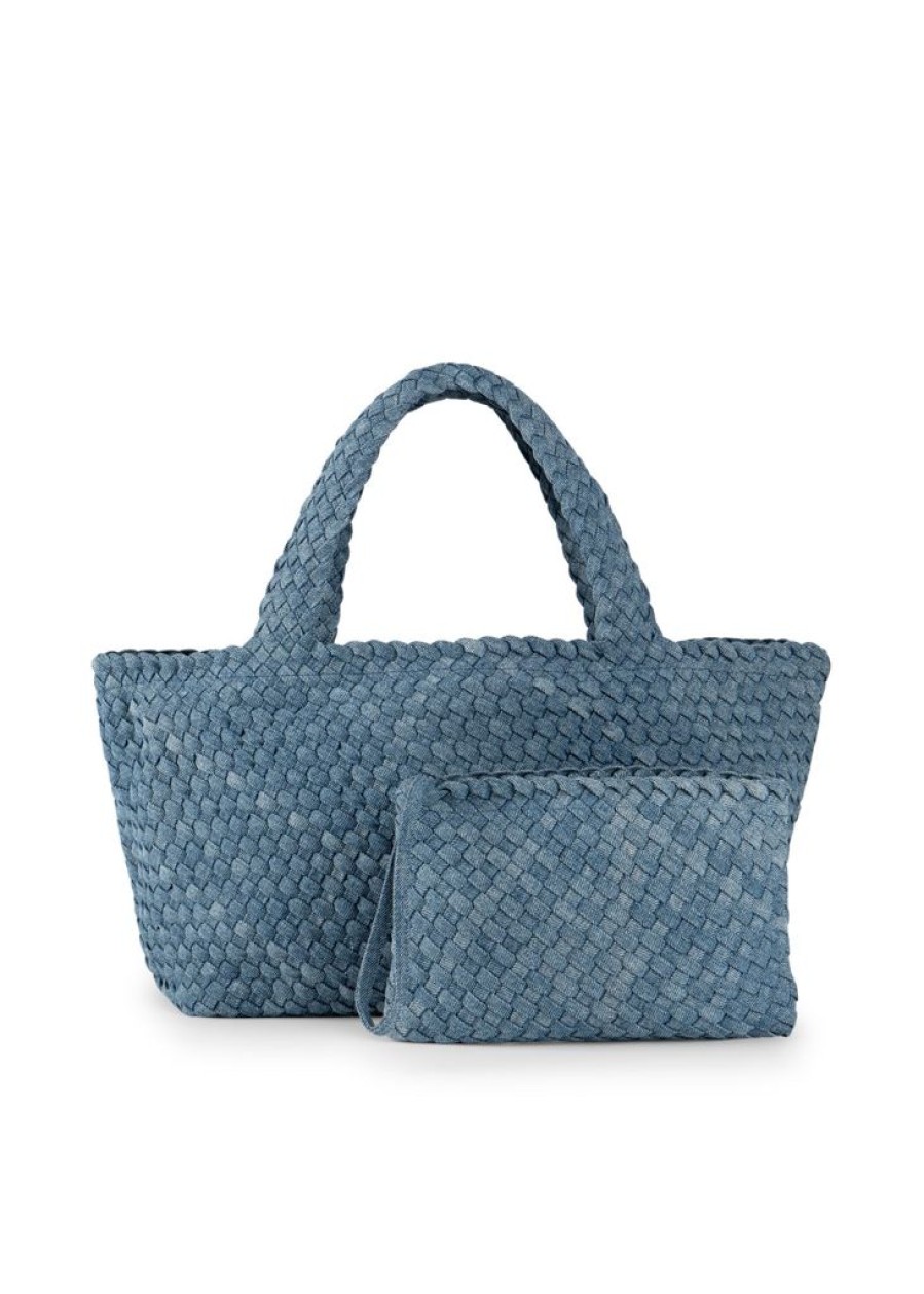 Bags Haute Shore | Bobbi Montreal | Large Woven Denim Tote (Final Sale)