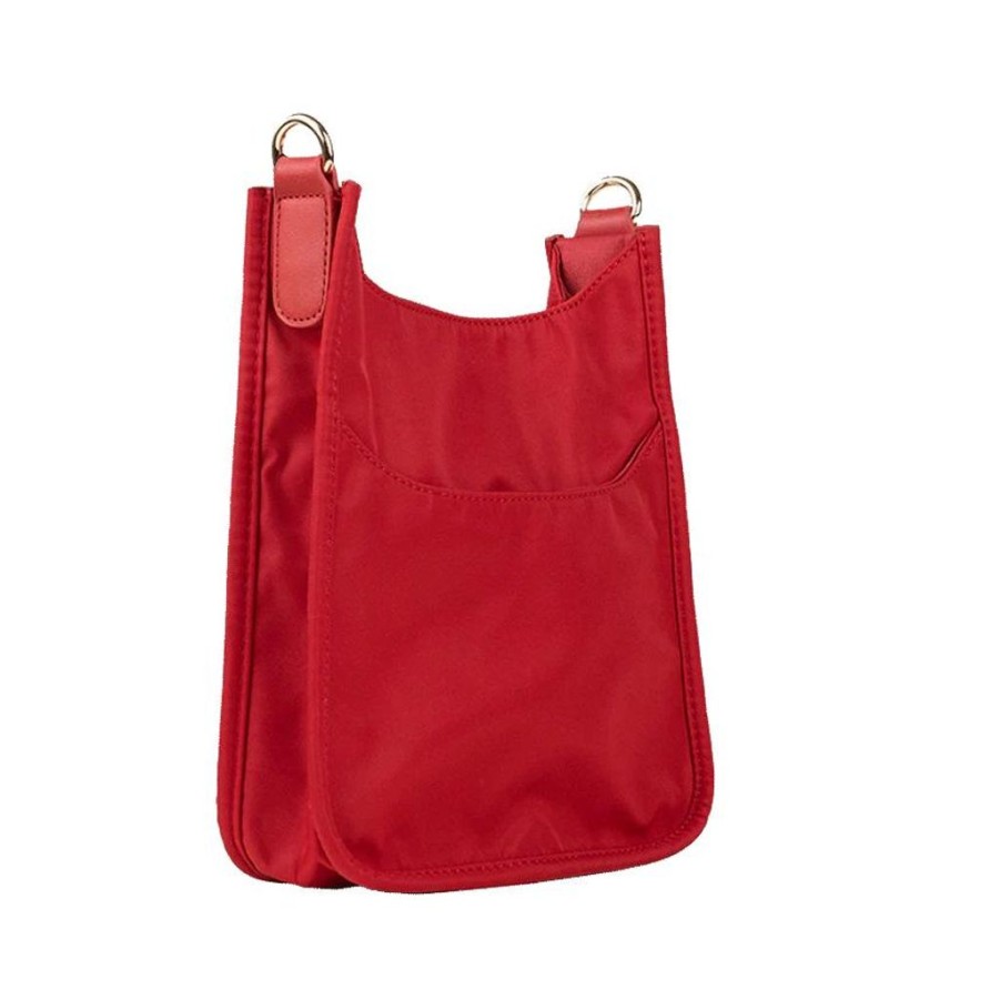 Bags AHDORNED | Red Mini Nylon Messenger Bag | No Strap