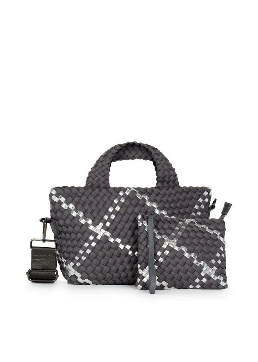 Bags Haute Shore | Mark Shadow | Woven Mini Tote W/Strap (Final Sale)