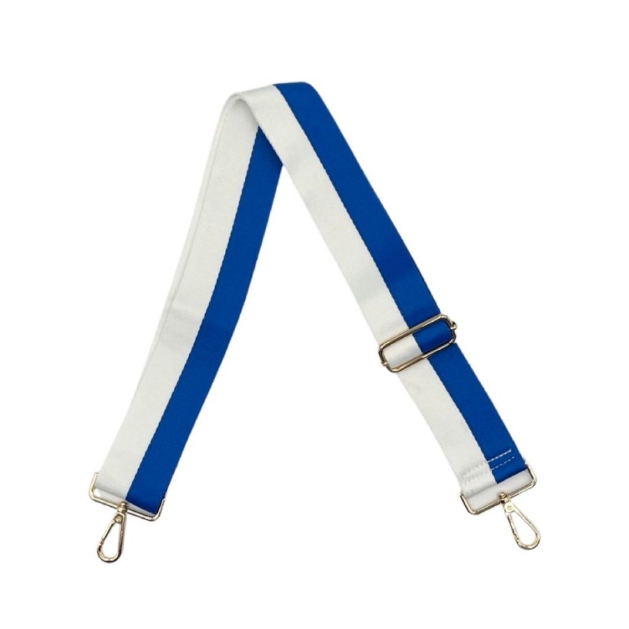 Bags AHDORNED | Royal Blue-White | Two Stripe Crossbody Strap