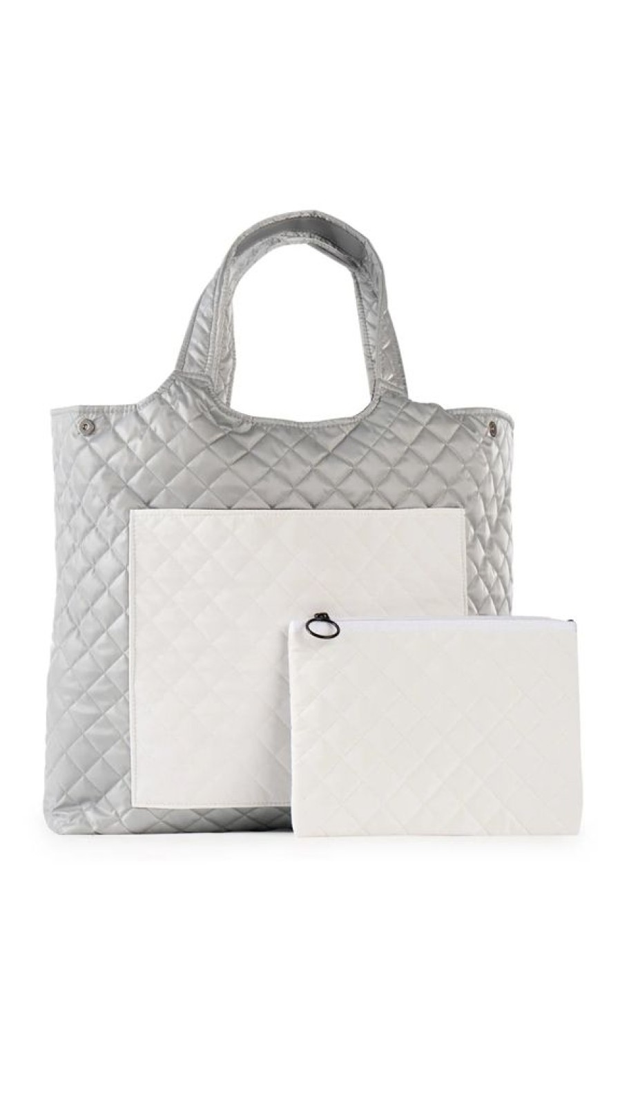 Bags Haute Shore | Icon Aspen | Reflective Quilted Puffer Tote