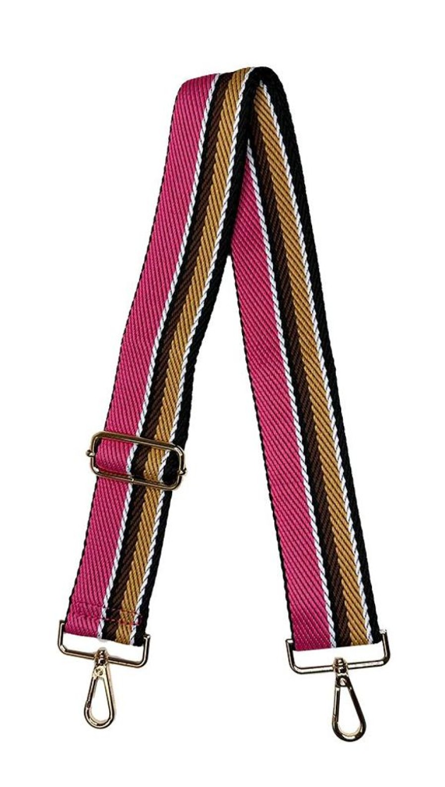 Bags AHDORNED | Pink | Multi Stripe Web Crossbody Strap