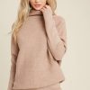 Tops Bluivy | Latte Slouch Neck Dolman Pullover