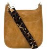 Bags AHDORNED | Dune Vegan Messenger | Camel-Brown Leopard Strap