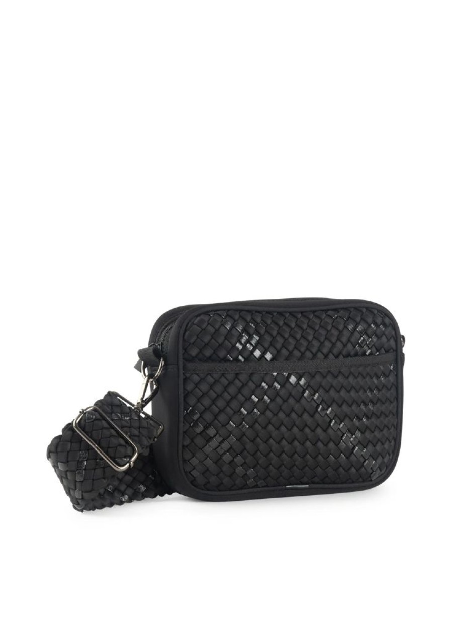 Bags Haute Shore | Drew Noir | Woven Camera Bag Crossbody