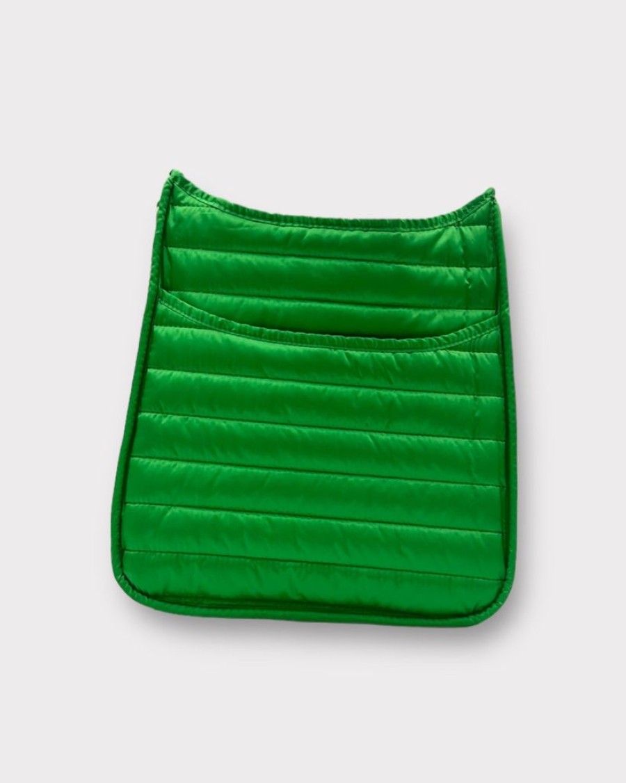 Bags AHDORNED | Everly Green | Quilted Sport Crossbody | No Strap