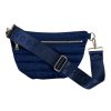 Bags AHDORNED | Erin Navy | Quilted Slim Quilted Sling Bag