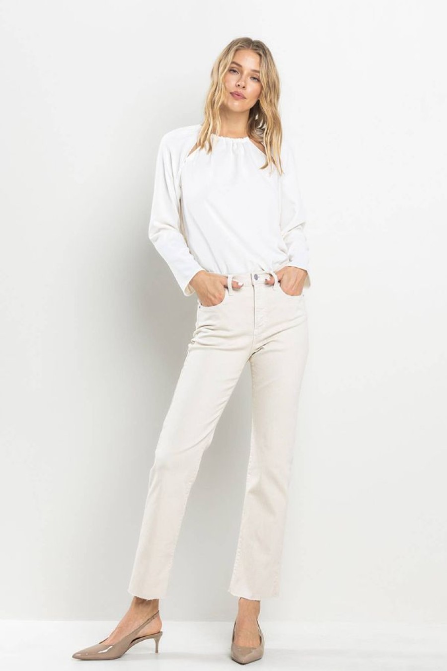 Bottoms SneakPeek | Whisper White High Rise Jeans