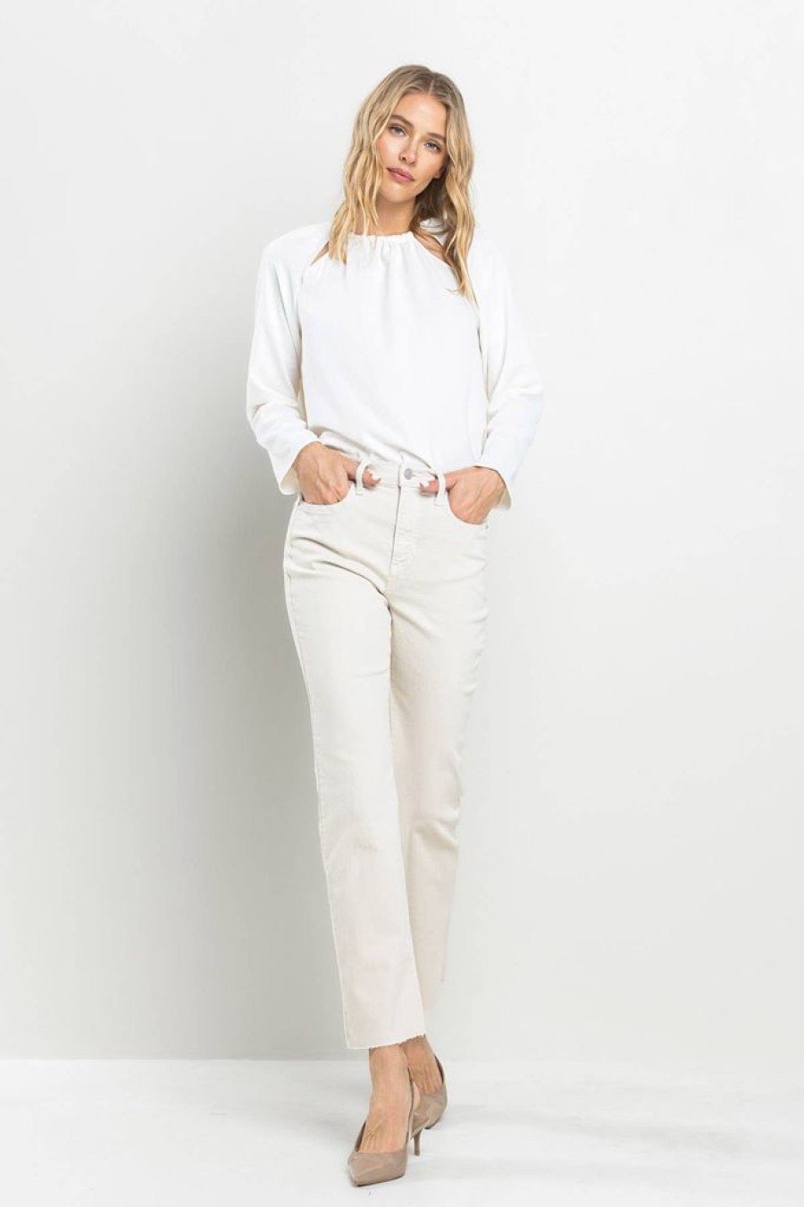 Bottoms SneakPeek | Whisper White High Rise Jeans