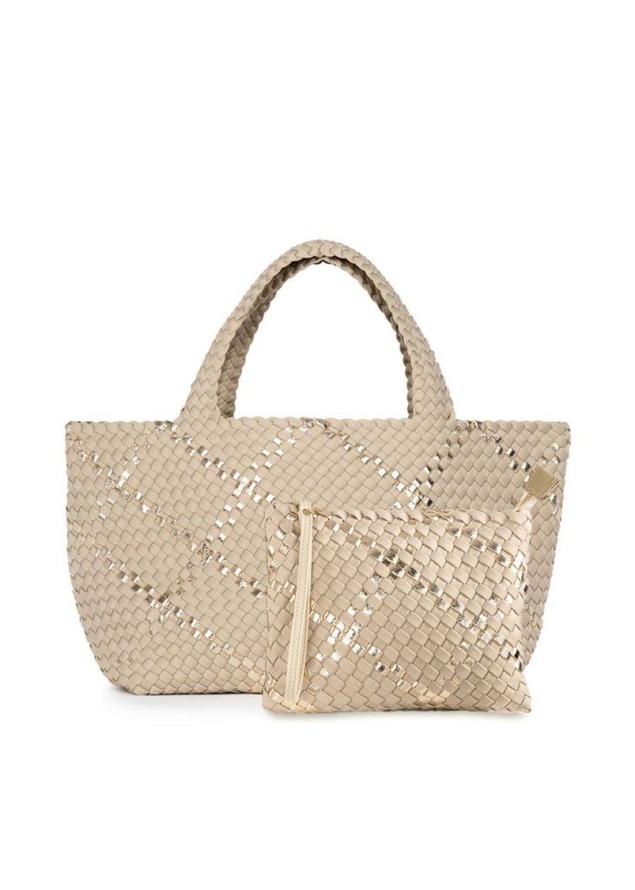 Bags Haute Shore | Bobbi Buff | Large Woven Tote