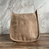 Bags AHDORNED | Mushroom Microsuede Crossbody | No Strap