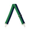 Bags AHDORNED | Green-Navy | Two Stripe Crossbody Strap