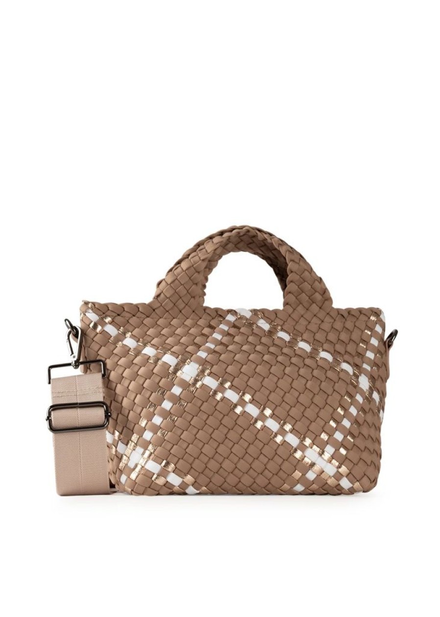 Bags Haute Shore | Mark Latte | Mini Woven Tote (Final Sale)