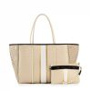 Bags Haute Shore | Greyson Dune '23 | Neoprene Woven Mix Media Tote