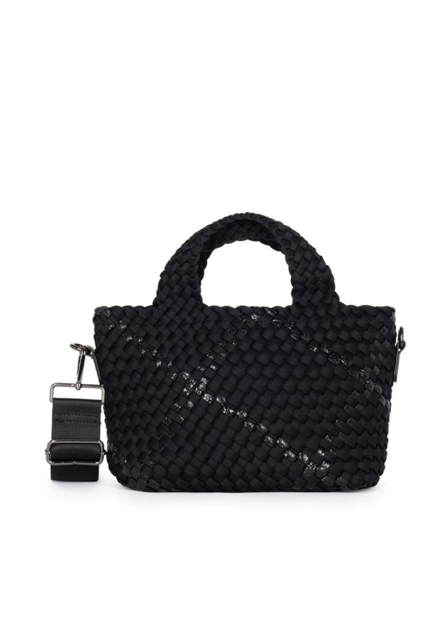 Bags Haute Shore | Mark Noir | Woven Mini Tote W/Strap