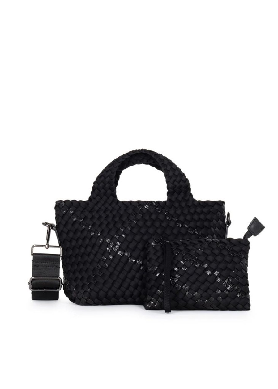 Bags Haute Shore | Mark Noir | Woven Mini Tote W/Strap