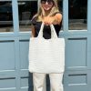 Bags AHDORNED | Lilly White | Woven Neoprene Tote