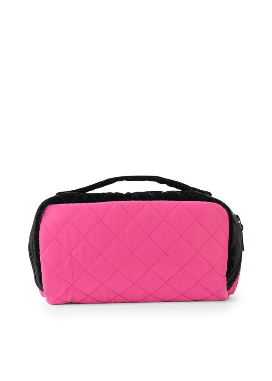 Bags Haute Shore | Tripp Rave Reflective Quilted Cosmetic Train Case