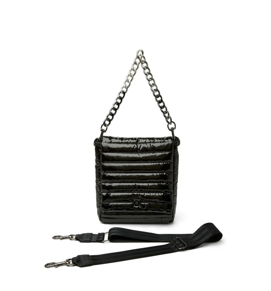 Bags Think Royln | Cover Girl | Medium Black Volterra Quilted Crossbody