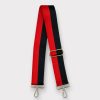 Bags AHDORNED | Red-Black | Two Stripe Crossbody Strap